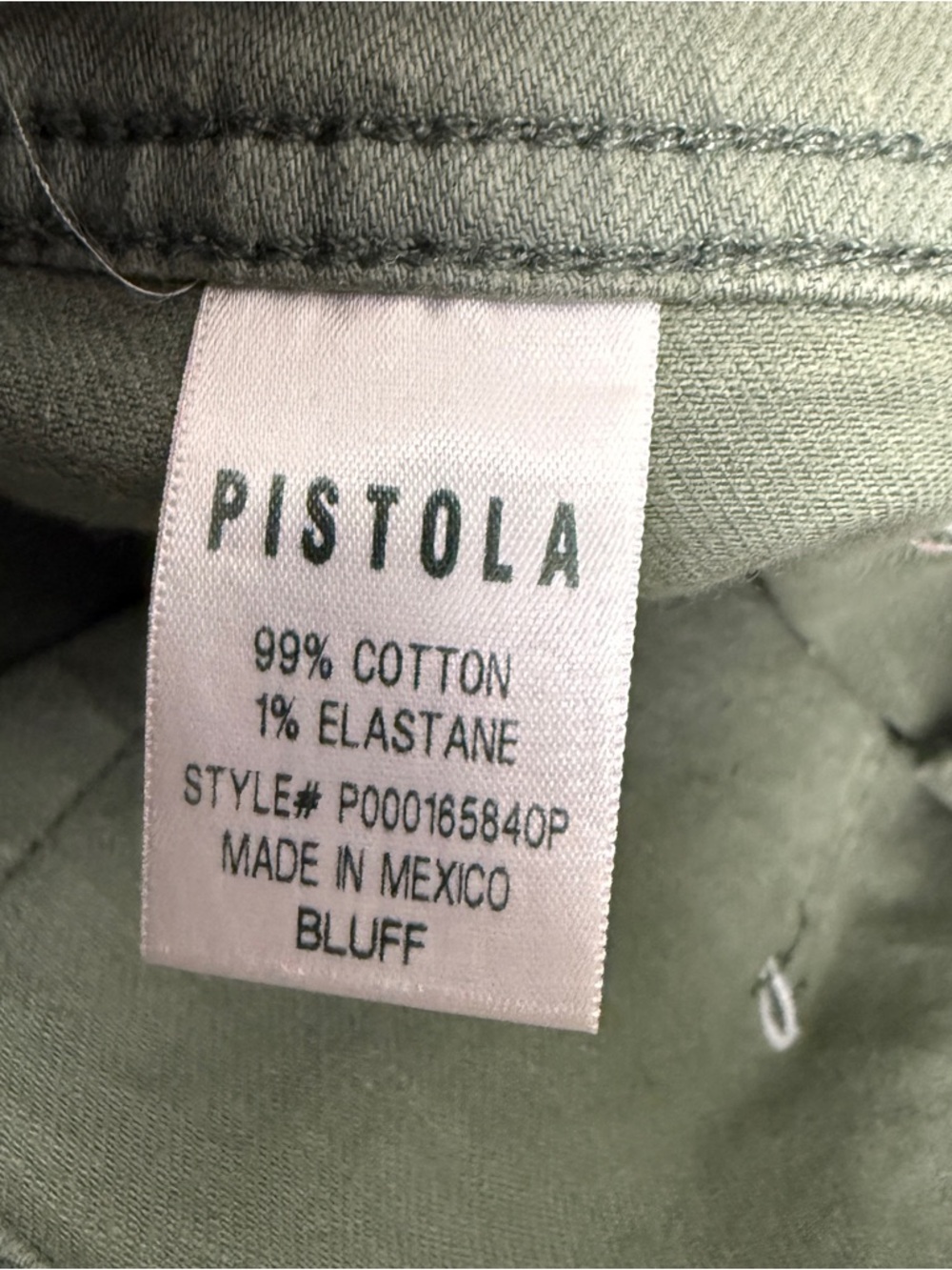 Anthropologie Pistola Penny Wide Leg Bluff Green Jeans - Picture 5 of 5